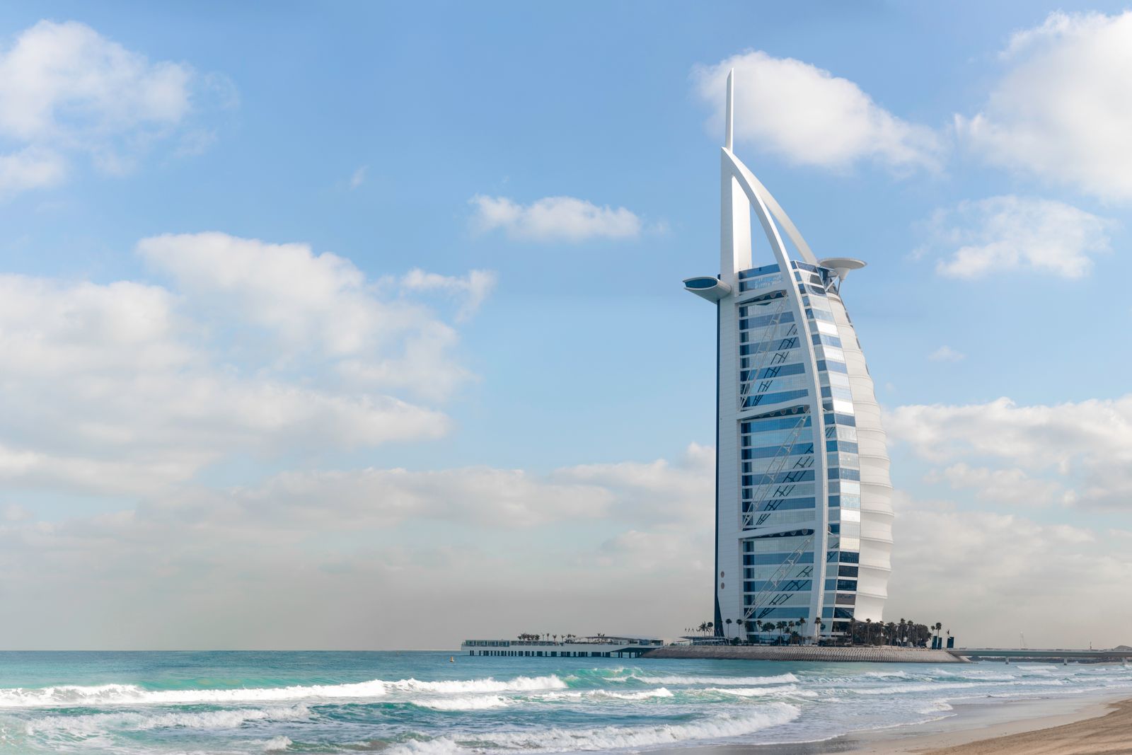 Burj Al Arab on the Dubai coast